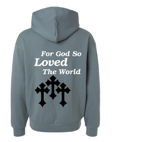 John 3:16 Hoodie Blue